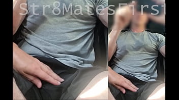 Preview 1 of Lesbian Neighbour - Aussie Bear Rideshare Driver gives first time blowjob to STR8 FIFO Miner