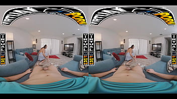 Preview 3 of Jocelyn Chew - VIRTUAL PORN - Doing The Fucking Chores With Stepmom Carmela Clutch #VR