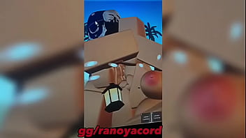 Preview 2 of Od Xxx Pofn Nau - Blonde girl gets fucked in the beach and gets her throat and pussy rearranged Roblox