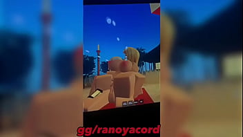 Preview 4 of Od Xxx Pofn Nau - Blonde girl gets fucked in the beach and gets her throat and pussy rearranged Roblox