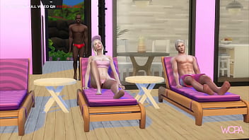 Preview 2 of Johny Sins Nina Mercedez - [TRAILER] BARBIE IN GANG BANG WITH MANY MEN IN FRONT OF KEN