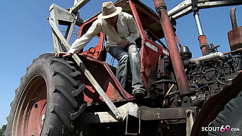 Preview 1 of Suck Lil - Skinny Mature farmers wife Sandra seduce to First Anal Sex by Worker