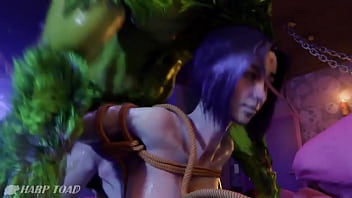 Preview 4 of Fuck Indonesia Teen - Raven x BeastBoy The Beast Within[HarpToad]