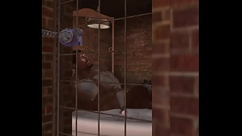 Preview 1 of Syren Der Ma - drone spies on hunky clinton mcdonald jerking in bathtub