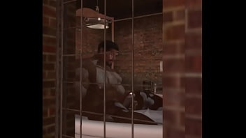 Preview 4 of Syren Der Ma - drone spies on hunky clinton mcdonald jerking in bathtub
