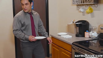 Preview 1 of Bro New - Office fuck for hairy Andrew Miller and horny Paul Cannon. Andrew Miller knows more than he lets on,  but when the time comes to lay it all out,  cheeky Andrew is game. Paul Cannon starts blowing Andrew&#039_s dick