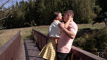Preview 1 of Tanned Vacation - Sensual sex outside in nature with my stepsister