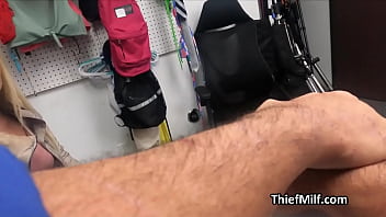 Preview 1 of Blowjob Under Bridge - Banging fit busty MILF suspect in the backroom