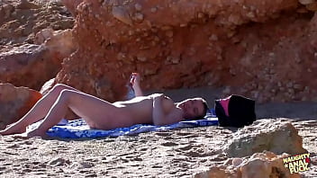 Preview 1 of Hot Boobs Sucking - After meeting a man on the beach the milf shares an anal adventure with him