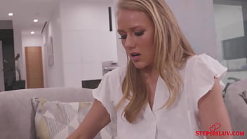 Preview 2 of Crempie Slut - Stepsis Jasmine Daze and Teen Jade Valentine Sharing Cock Of Allen Swift in Hard Threesome