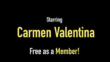 Preview 1 of Findfull Nelson Porn - Oiled Up Carmen Valentina Dildo Fucks Her Pretty Plump Pussy!