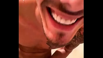 Preview 1 of Xxx Ritegno - I take a hot shower playing with my hard cock for a fan