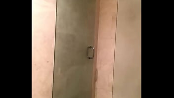 Preview 4 of Xxx Ritegno - I take a hot shower playing with my hard cock for a fan