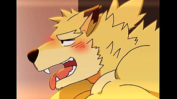 Preview 2 of Ally Blows - short furry wolf gay animation