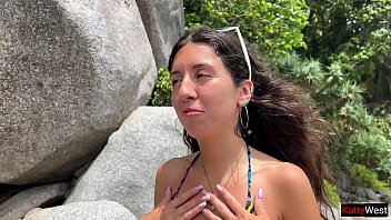 Preview 1 of Tiny Dauther - Anal sex on public Island