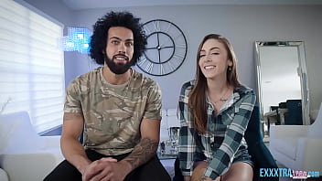 Preview 2 of Xnxx Bur Hd - Small Tits Dani Blu Enjoying Hard Dicking on Sofa from Big Dick James Angel