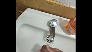 Preview 4 of Oh Yes Mommy Brandi - YOUNG GUY WITH GOOD COCK MASTURBATES IN A RESTAURANT BATHROOM