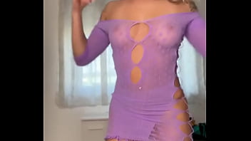 Preview 2 of Jodi Young Boy - Come mi sta il lilla? ?Retwitta se vuoi altri video cos&igrave_ ??#boobs #nipples #blonde #inked