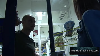 Preview 1 of China Porn Tube - Slutty Italian blonde milf fucked at the supermarket