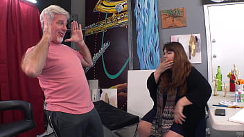 Preview 1 of Busty Brazzer - Fat Female Painter Chelsea Dagger Just Wants The Big Cock In Her Ass JM1032