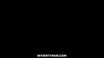 Preview 4 of Brezy Mom Teen - MyDirtyFam - Skinny Blonde Teen Stepdaughter Gets Stepdad&#039_s Big Cock While In Bed Together - Dez Hansen,  Jason Sarcinelli