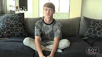 Preview 1 of Sx Vbo - Twink Corey Dawson Jerks Off While Dildo Fucking His Ass