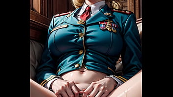Preview 3 of Realy Momy - AI generated blonde in military uniform showing pussy