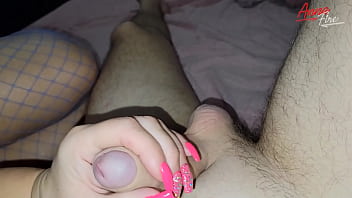 Preview 1 of Santali Bf - Mature in a fishnet bodysuit rides a cock until she gets a creampie
