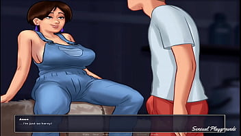 Preview 2 of Porn Sd Videos - Summertime Saga | Amazing titjob by busty stepmom