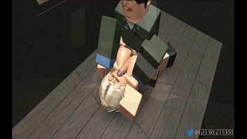 Preview 2 of Big Dig Porn Vedio - Roblox RR34 Animation 1966: &quot_Do it fast...&quot_ Liana and Penya