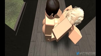 Preview 4 of Big Dig Porn Vedio - Roblox RR34 Animation 1966: &quot_Do it fast...&quot_ Liana and Penya