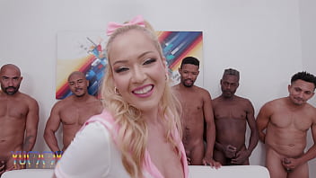 Preview 1 of Jav Motofos - Super slut Larissa Leite assfucked by 1,  2,  3,  4 guys and then gangbanged by all 10 of them (DAP , Creampie )