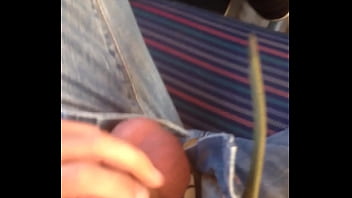 Preview 2 of Black Dick Winks - public train wank