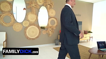 Preview 1 of Roberta Gemma 720p - Sexy StepSon Gets His Booty Hole Pummeled By Hung StepDad - FamilyDick