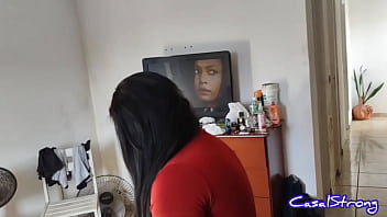 Preview 2 of Asia Urine Sex - Hanna Pimentinha se preparando para uma cena quent&iacute_ssima de anal com Alem&atilde_o Tatuador