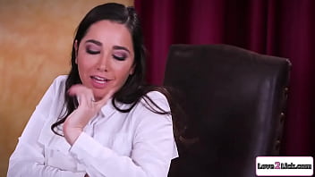 Preview 2 of Jojo Levesque Tribute - 2 busty employees fuck boss to keep job
