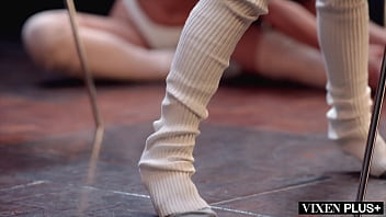 Preview 1 of Xcxxxxxxx - VIXENPLUS Unbelievably hot ballerinas have 5 girl orgy