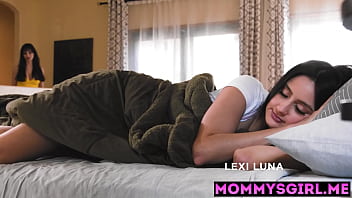 Preview 1 of Mbak Ida - Big tits stepmom Lexi Luna fucks hot Latina teen stepdaughter Eliza Ibarra