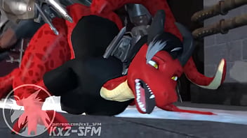 Preview 3 of Zoliboy Monik - Keidragons - Dragon Furry Vs the Wolves