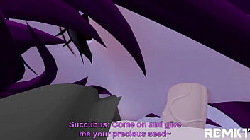 Preview 2 of Step Dad Daughter Sleeping Com - (MMD Giantess) Encounter with a Succubus