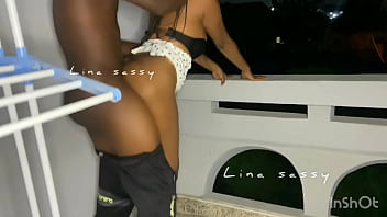 Preview 2 of Sex Mther Ana Brather - Balcony sex with my new neighbor