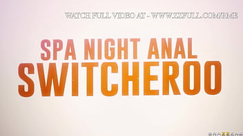 Preview 4 of Xis Six Xxx - Spa Night Anal Switcheroo.Violet Starr,  Vanessa Sky / Brazzers  / stream full from www.zzfull.com/rme