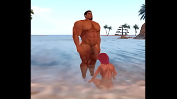 Preview 1 of Trak Drive - latino hunk roberto garza jerks on beach babe