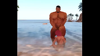 Preview 4 of Trak Drive - latino hunk roberto garza jerks on beach babe