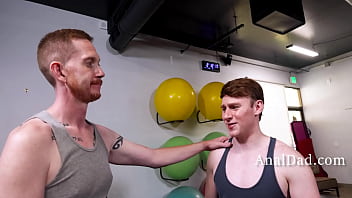 Preview 1 of Japani Xxvido - Intense Gym Session With Stepson- Brody Kayman,  Eric Charming