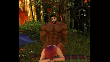 Preview 2 of Horse And Quite Girl - hunk john urschel fucks campsite coed