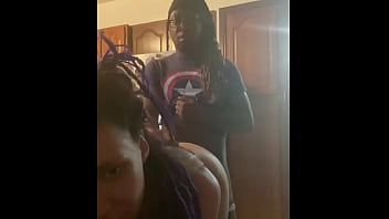Preview 2 of Keiko Sakurada - Beautiful latina dreadhead gets bent over kitchen counter and gets her brains fucked out
