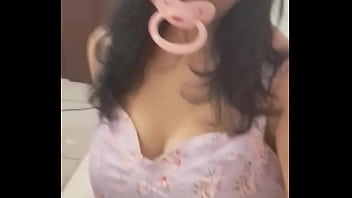 Preview 2 of Lesbian Romantic Bondage - Do you like my outfit today,  daddy??