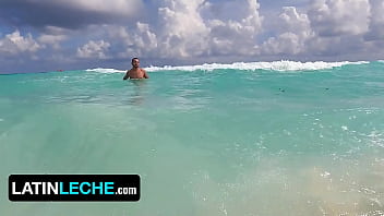 Preview 1 of Doghotsex Com - Antuan Is Enjoying The Blue Sea Under The Hot Cancun Sun While The Cameraman Films Him - LatinLeche