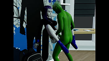 Preview 3 of Ibu Ngentot Anaknya Bokep Indo - BeastBoy and Raven camera 3